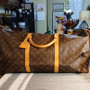 Authentic Louis Vuttion Keepall 60 Monogram Travel Bag M41422